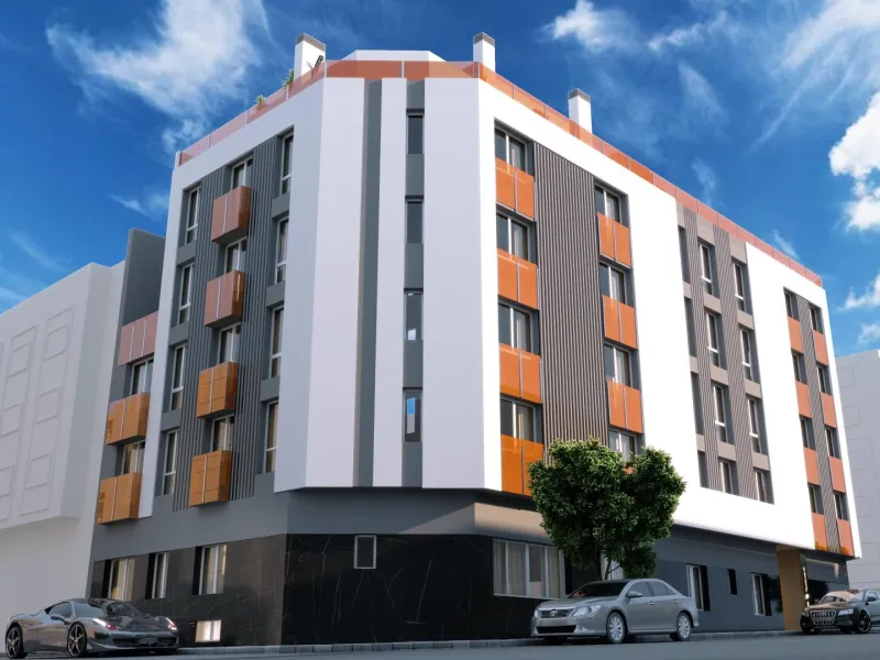 Nueva construcción de edificio moderno en el corazón de Las Carolinas en Alicante.
