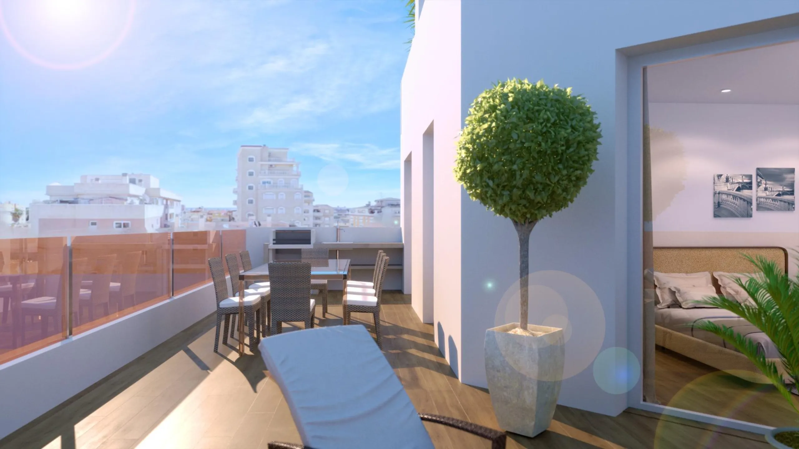 Nueva construcción de edificio moderno en el corazón de Las Carolinas en Alicante.