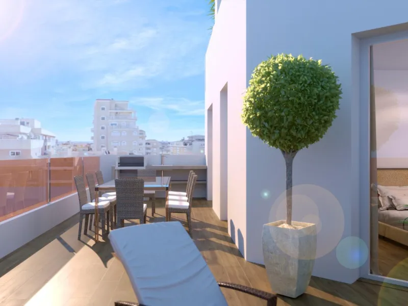 Nueva construcción de edificio moderno en el corazón de Las Carolinas en Alicante.