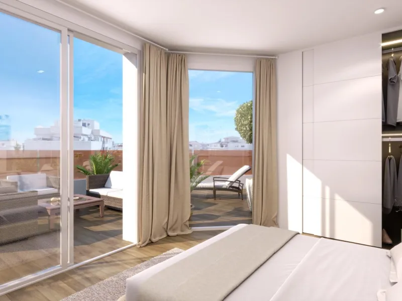 Nueva construcción de edificio moderno en el corazón de Las Carolinas en Alicante.