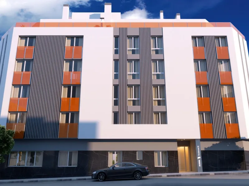 Nueva construcción de edificio moderno en el corazón de Las Carolinas en Alicante.
