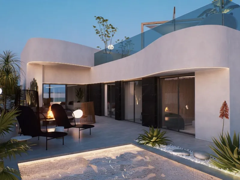 VILLAS DE LIJO EN CIUDAD QUESADA CON PISCINA. 3 DORM. 2 BAÑO. 125 M2 DE CASA. 360 M2 DE PARCELA.