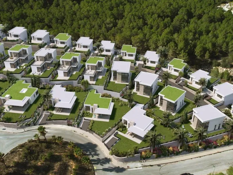 ☀️ Villas de obra nueva entre las montañas de Polop