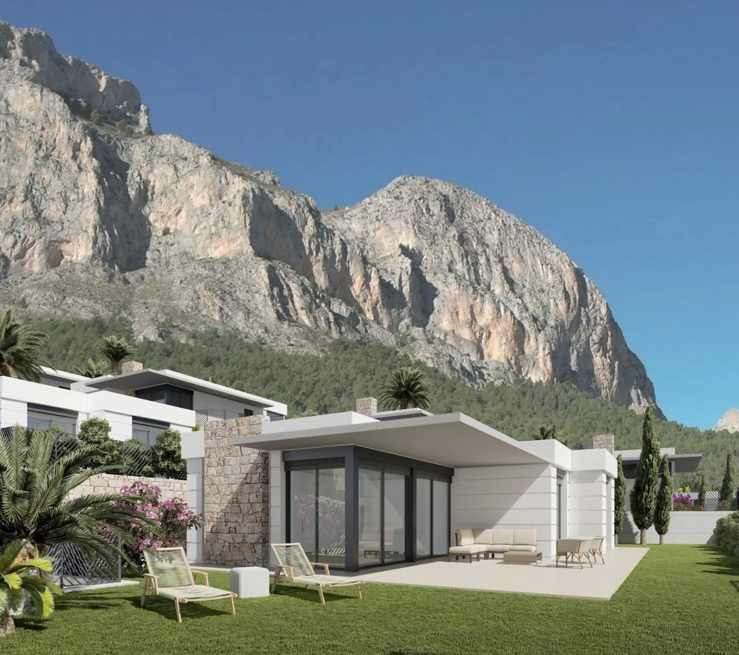 ☀️ Villas de obra nueva entre las montañas de Polop