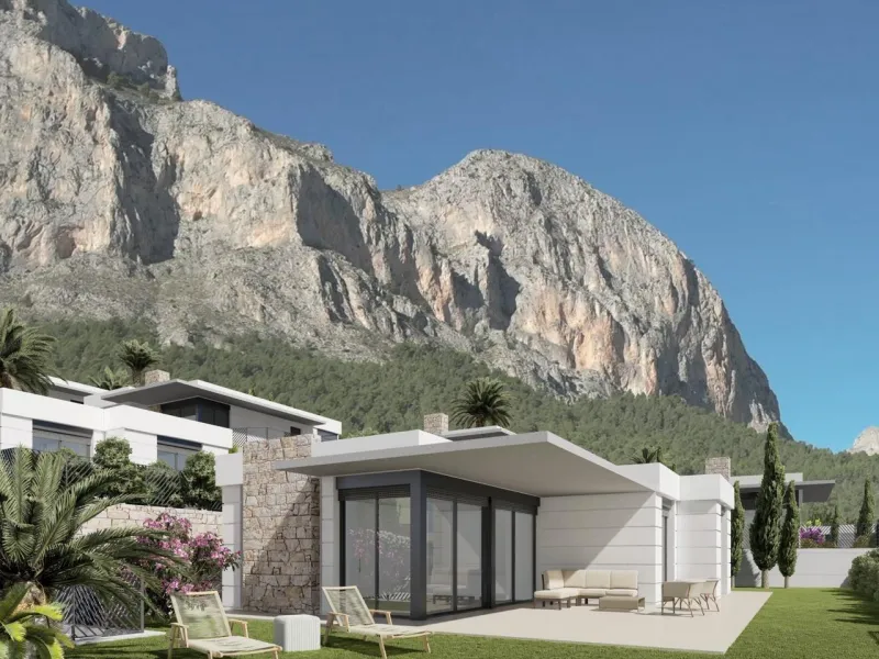 ☀️ Villas de obra nueva entre las montañas de Polop