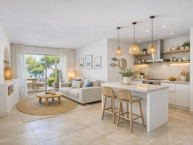 Piso en planta baja con jardín y vistas al mar en La Volta d’Ametller, Costa Brava