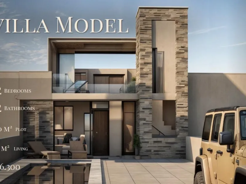 VILLA DE LUJO EN (LA PINILLA) MURCIA. PISCINA. 2 DORM. 2 BAÑOS. PARCELA 150 M2. SOLARIUM 44 M2.