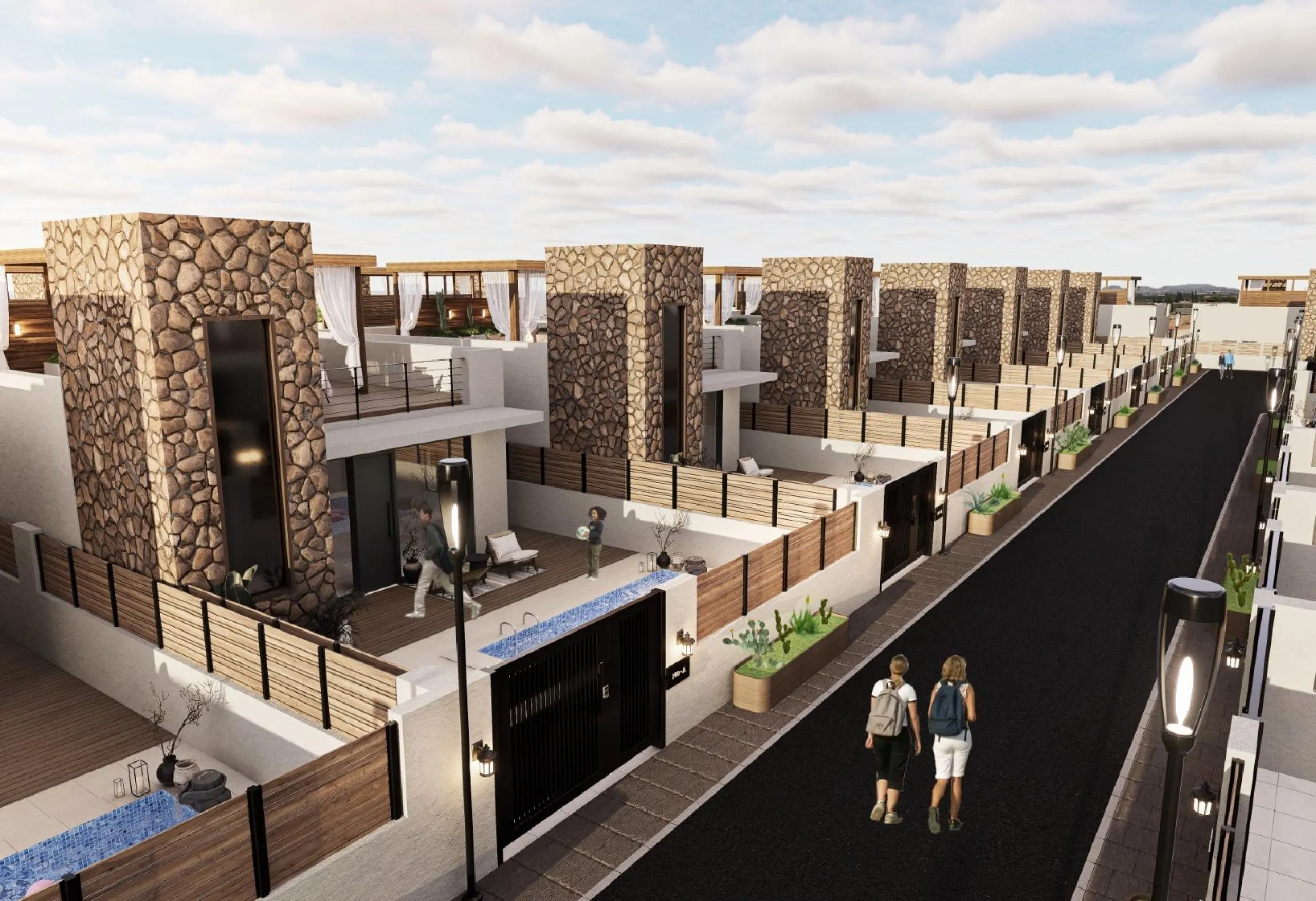 VILLA DE LUJO EN (LA PINILLA) MURCIA. PISCINA. 2 DORM. 2 BAÑOS. PARCELA 150 M2. SOLARIUM 44 M2.