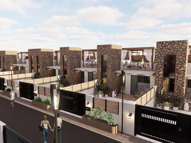 VILLA DE LUJO EN (LA PINILLA) MURCIA. PISCINA. 2 DORM. 2 BAÑOS. PARCELA 150 M2. SOLARIUM 44 M2.