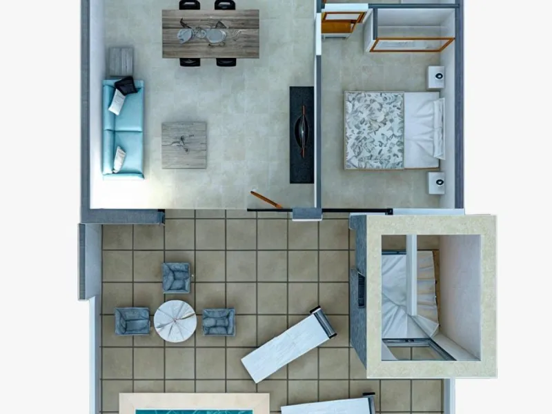 VILLA DE LUJO EN (LA PINILLA) MURCIA. PISCINA. 2 DORM. 2 BAÑOS. PARCELA 150 M2. SOLARIUM 44 M2.