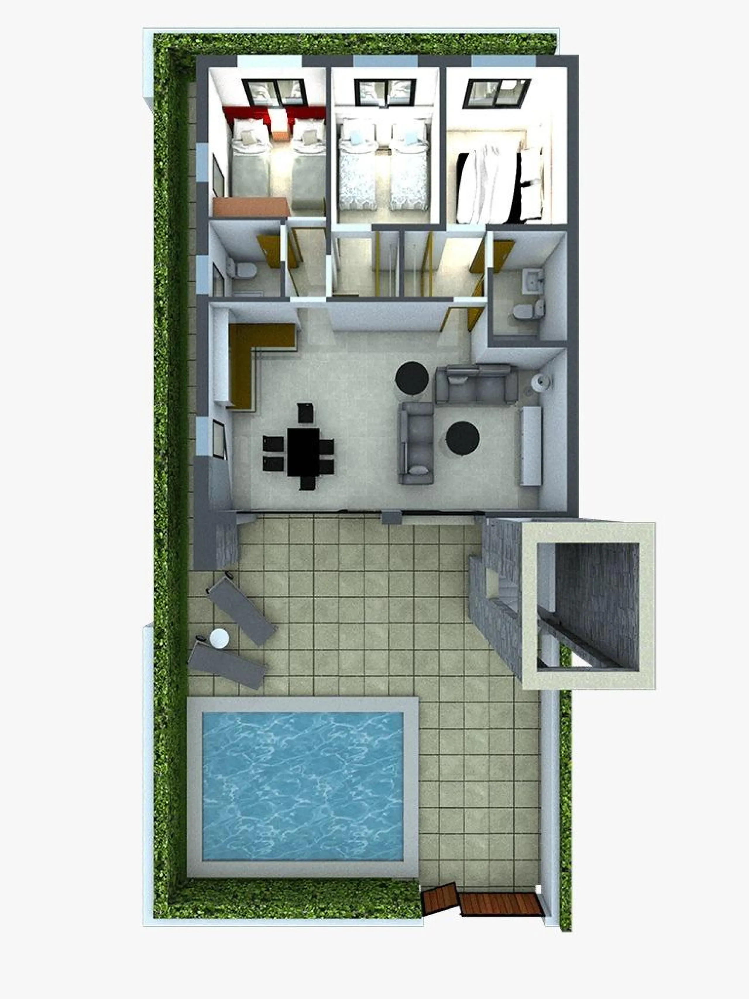 VILLA DE LUJO EN (LA PINILLA) MURCIA. PISCINA. 3 DORM. 2 BAÑOS. PARCELA 200 M2. SOLARIUM 62 M2.