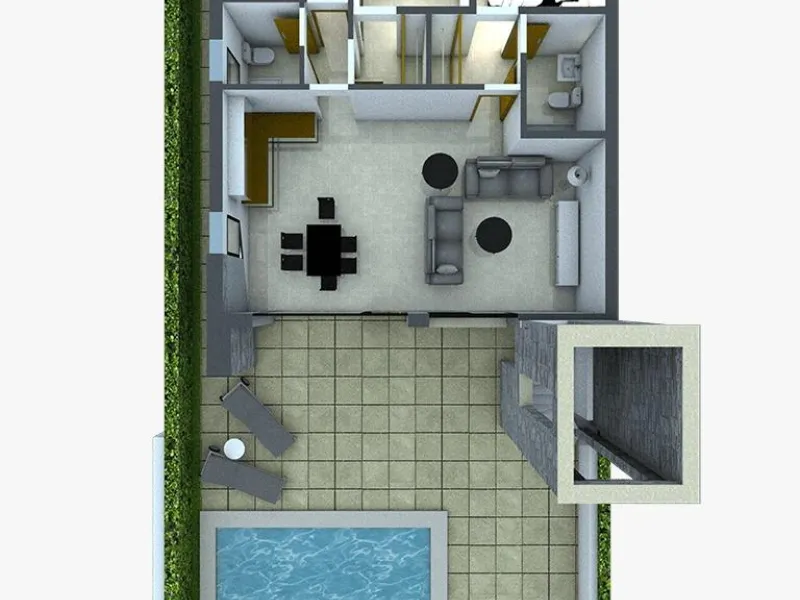 VILLA DE LUJO EN (LA PINILLA) MURCIA. PISCINA. 3 DORM. 2 BAÑOS. PARCELA 200 M2. SOLARIUM 62 M2.