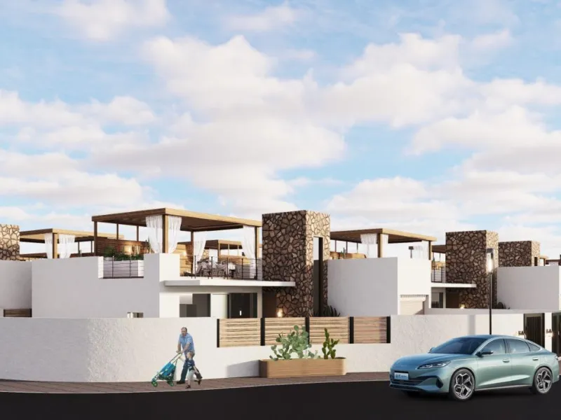 VILLA DE LUJO EN (LA PINILLA) MURCIA. PISCINA. 3 DORM. 4 BAÑOS. PARCELA 300 M2. SOLARIUM 100 M2.