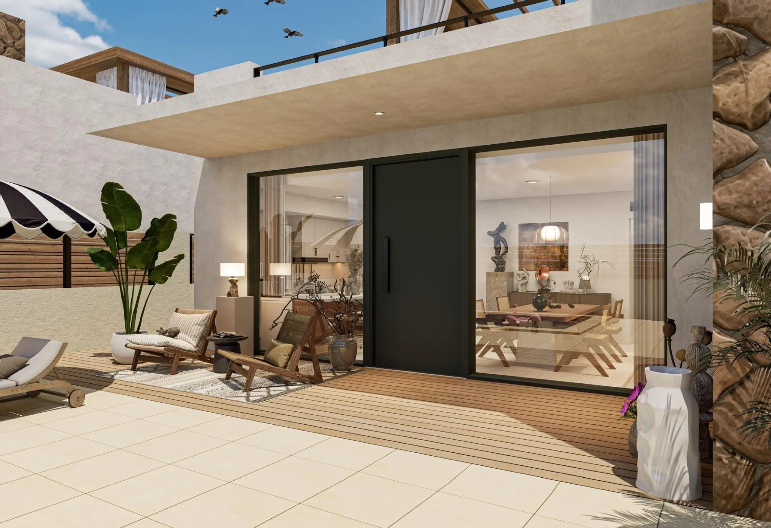 VILLA DE LUJO EN (LA PINILLA) MURCIA. PISCINA. 3 DORM. 4 BAÑOS. PARCELA 300 M2. SOLARIUM 100 M2.