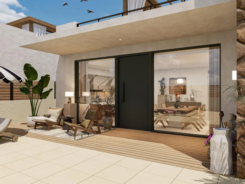 VILLA DE LUJO EN (LA PINILLA) MURCIA. PISCINA. 3 DORM. 4 BAÑOS. PARCELA 300 M2. SOLARIUM 100 M2.