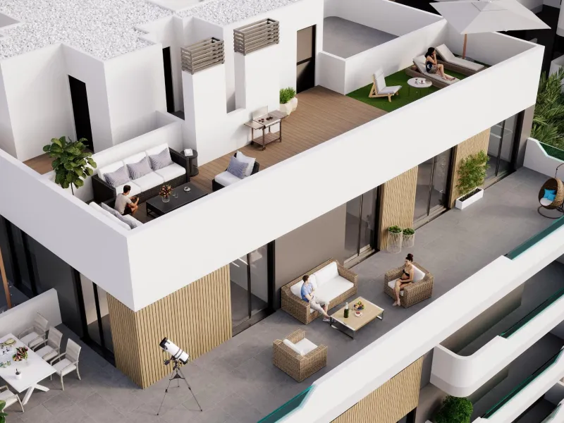Moderno Apartamento en Santa Pola con Vistas al Mar