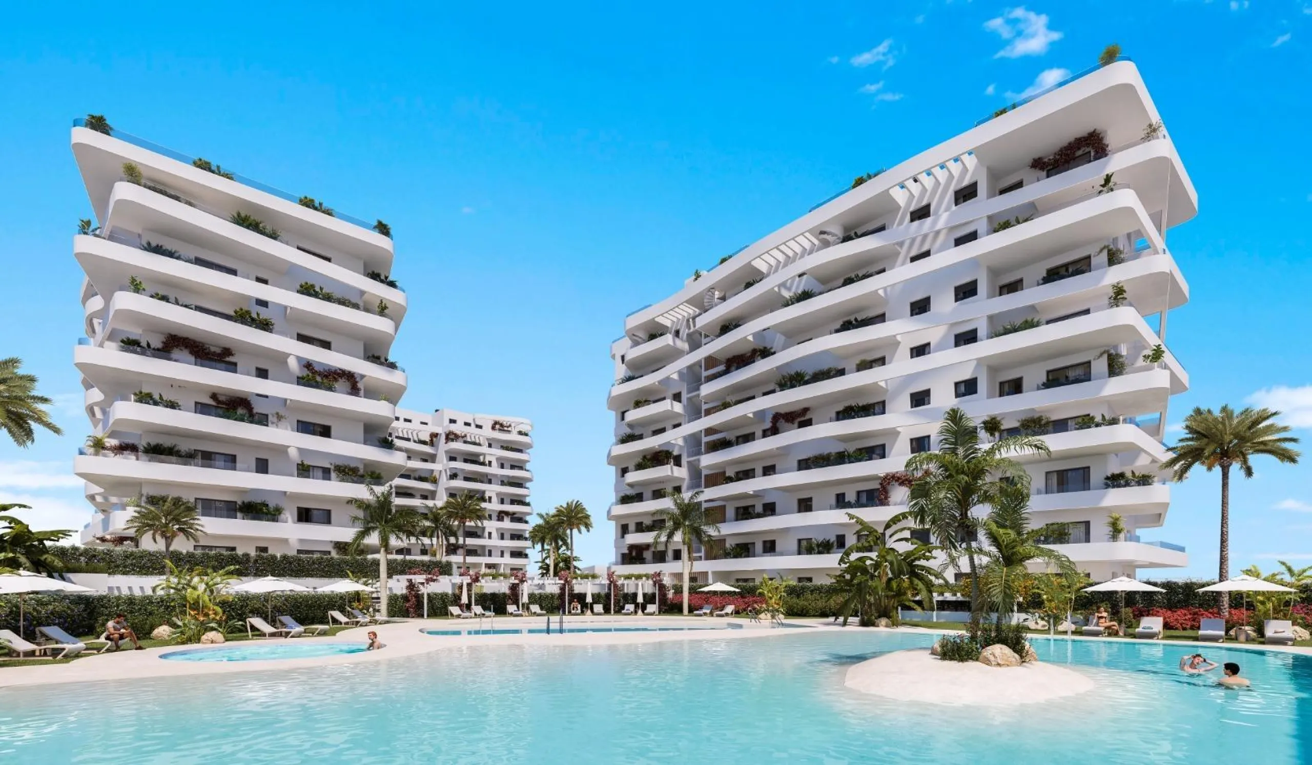 Luxury residential complex with sea views 🌴