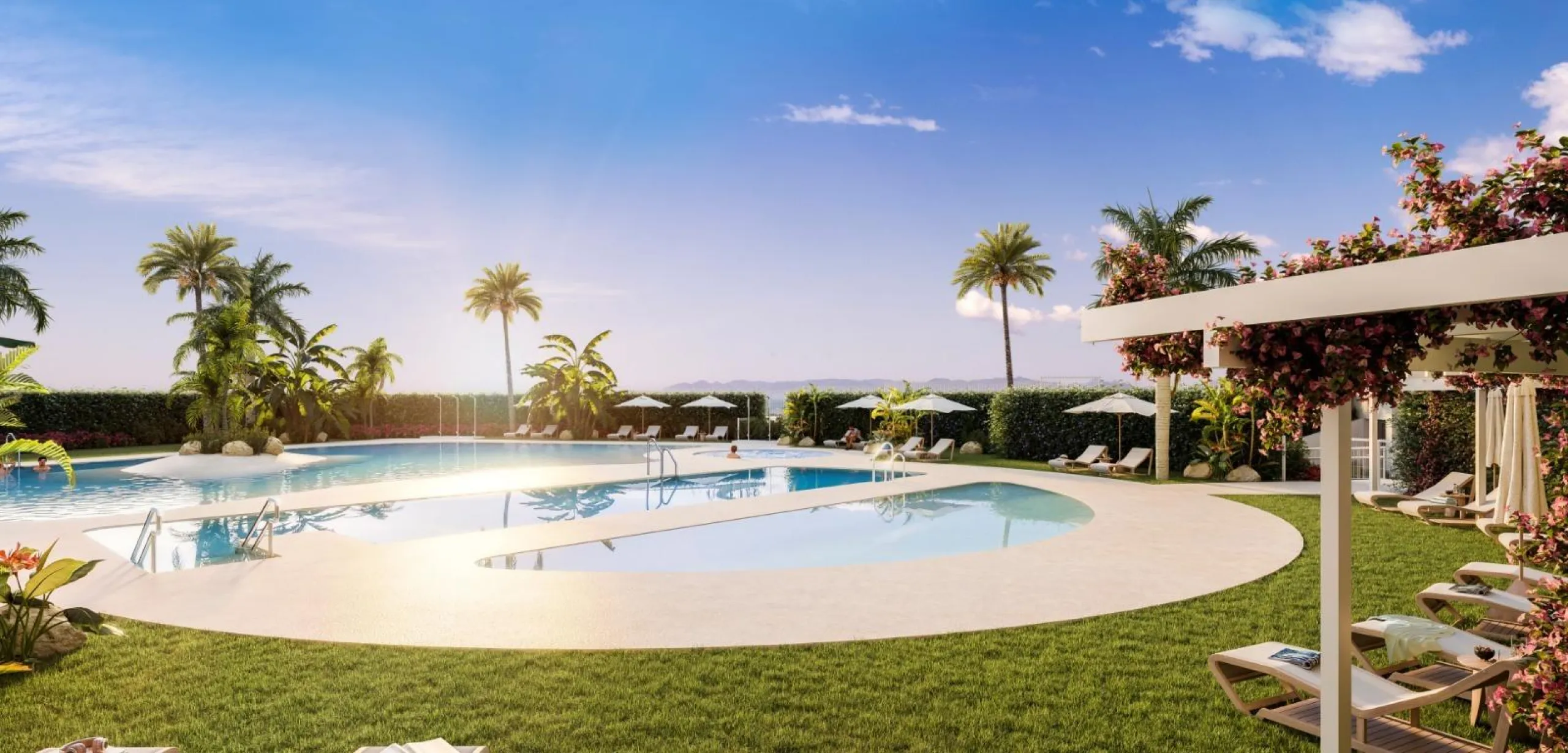 Luxury residential complex with sea views 🌴