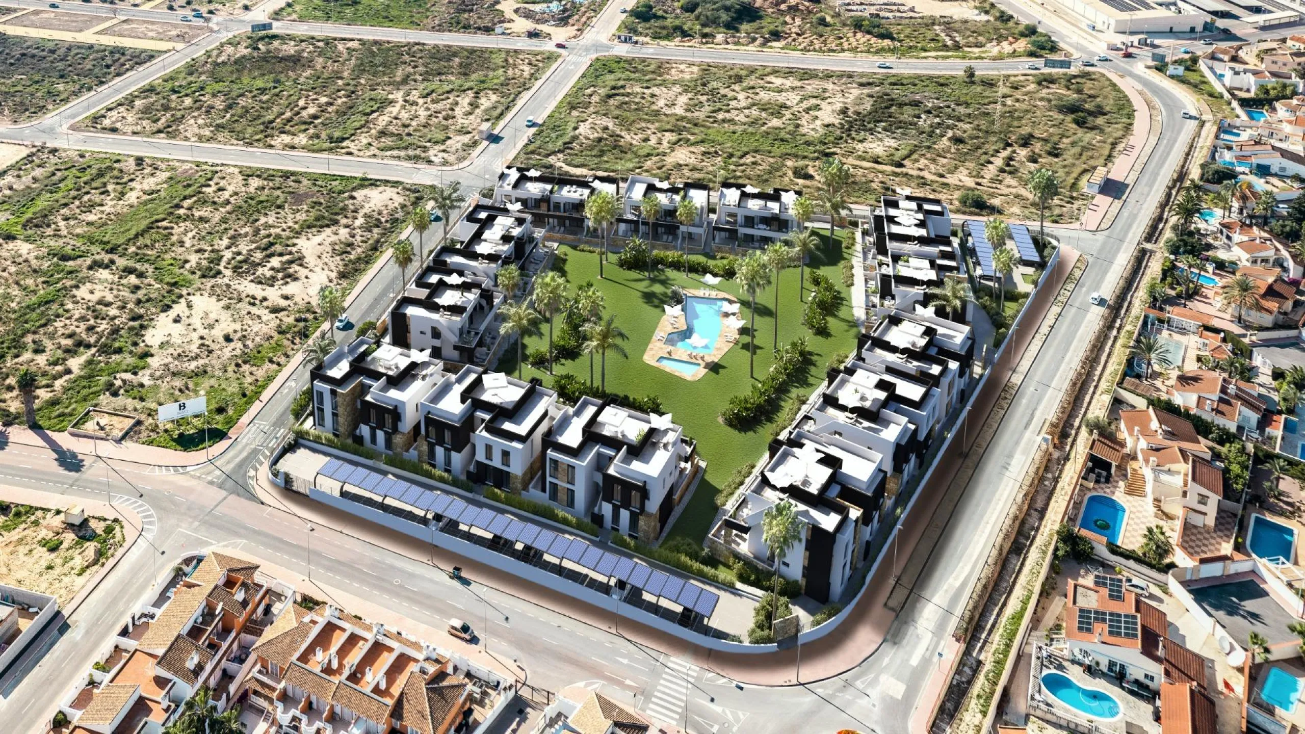 OBRA NUENA! BUNGALOWS PLANTA ALTA Y PLANTA BAJA. 2 DORM. 2 BAÑOS. GARAJE+TRASTERO. PISCINA.AMUEBLADO