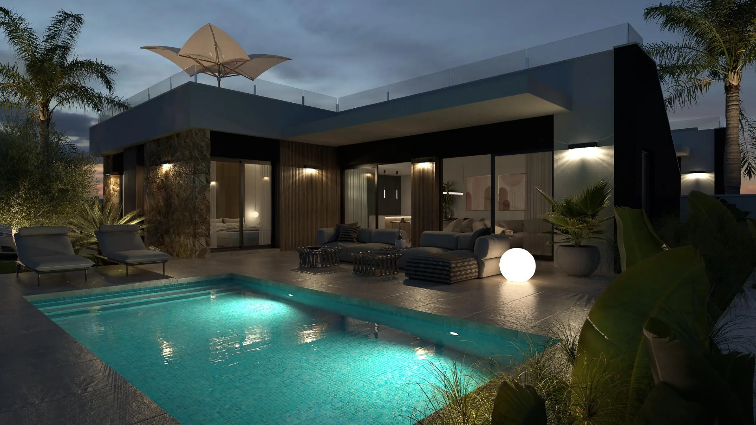 VILLAS "JULIET" OBRA NUEVA. 3 DORM. 2 BAÑOS. PISCINA PRIVADA. PARCELA 263 M2.