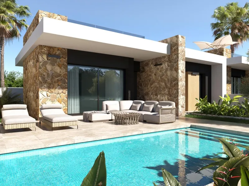 VILLAS "NOVA" OBRA NUEVA. 3 DORM. 2 BAÑOS. PARCELA 263 M2. PISCINA PRIVADA. PARKING.