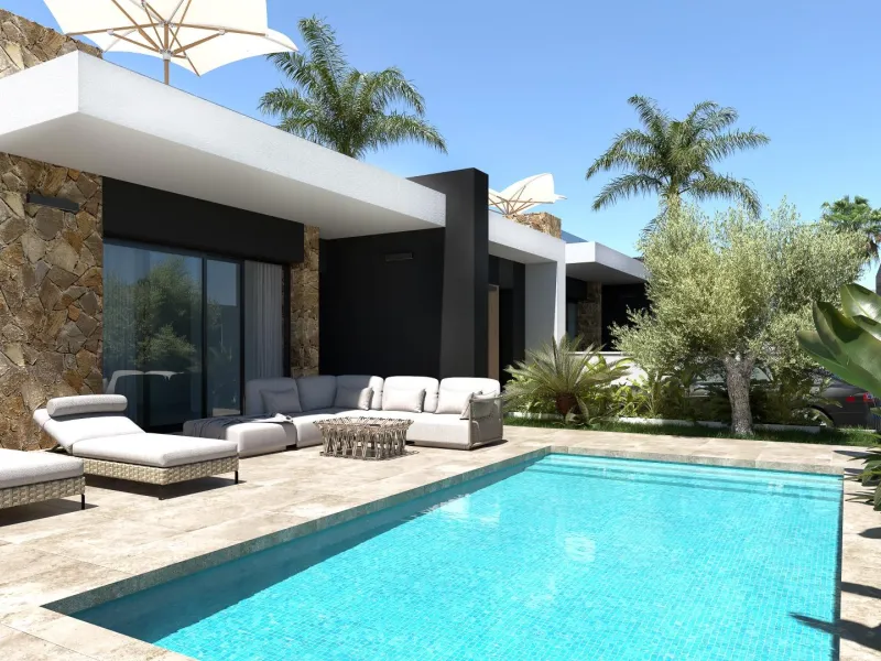 VILLAS "NOVA" OBRA NUEVA. 3 DORM. 2 BAÑOS. PARCELA 263 M2. PISCINA PRIVADA. PARKING.