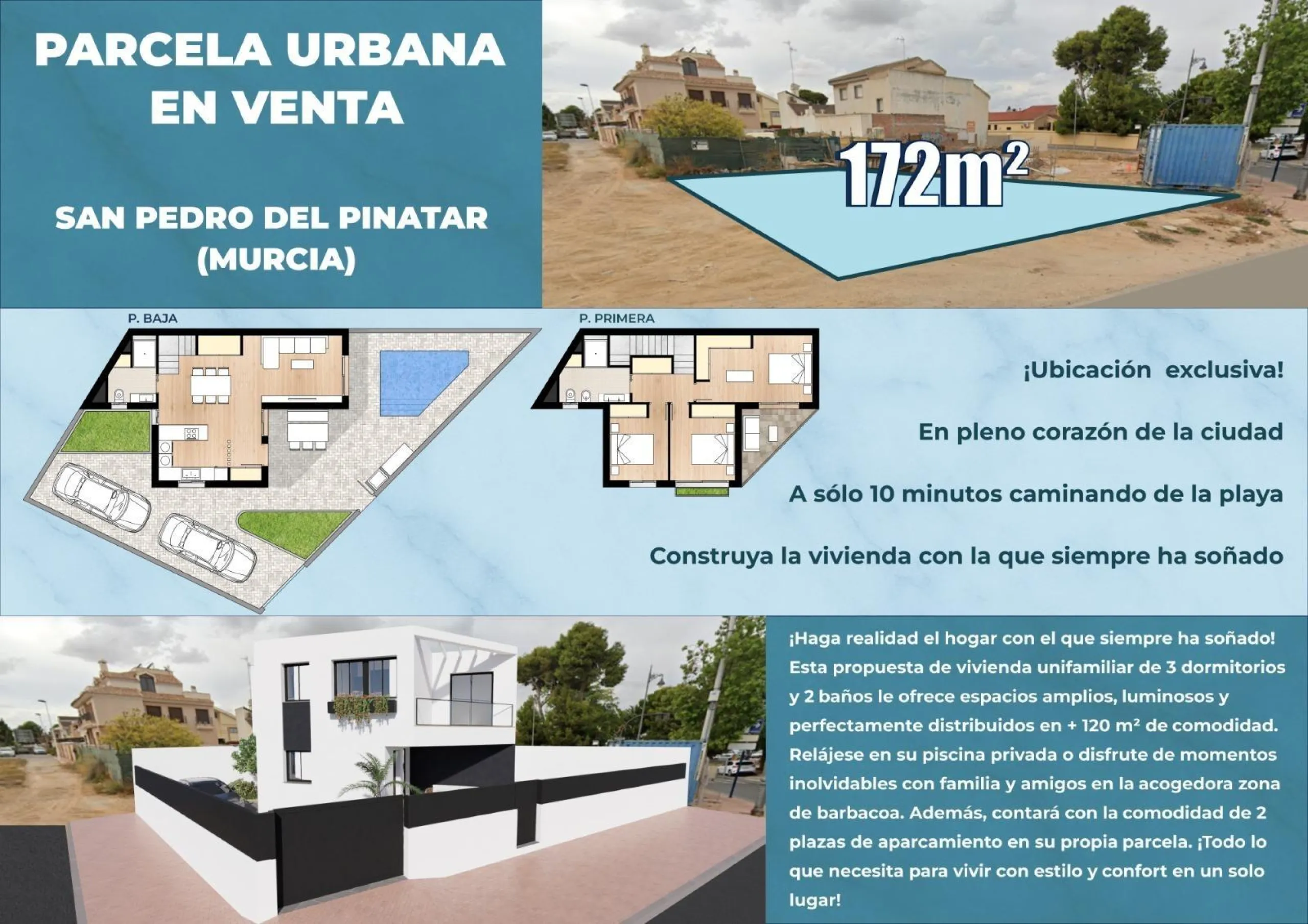 SOLAR IN SAN PEDRO DEL PINATAR: PRIVILEGED LOCATION 1 KM FROM THE SEA