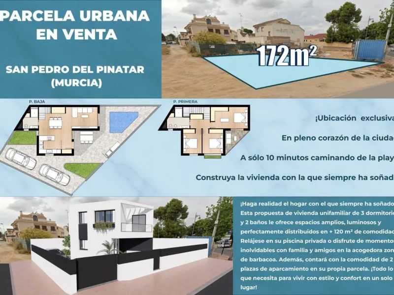 SOLAR IN SAN PEDRO DEL PINATAR: PRIVILEGED LOCATION 1 KM FROM THE SEA