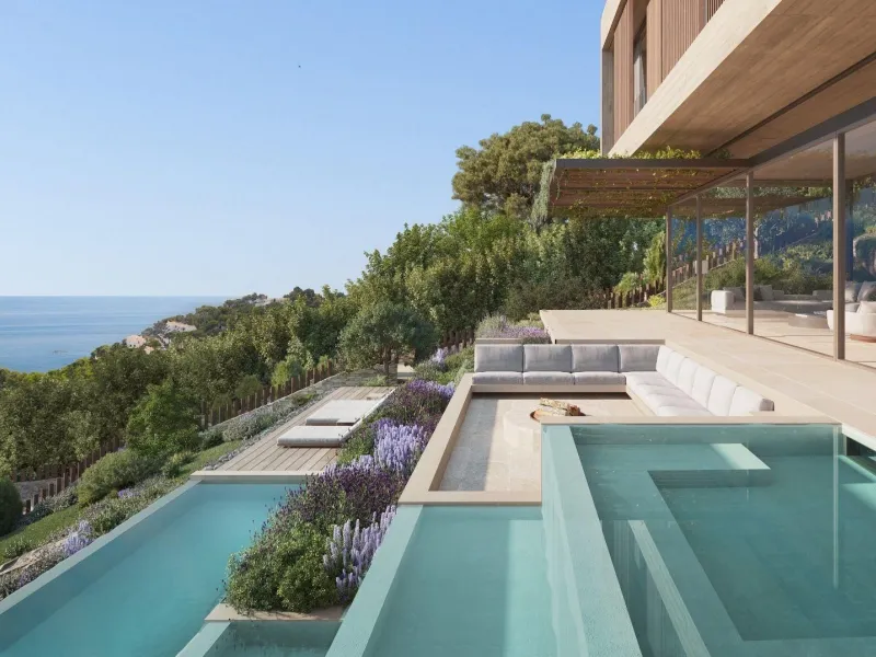 Villa unifamiliar de obra nueva con vistas al mar en Tamariu, Costa Brava