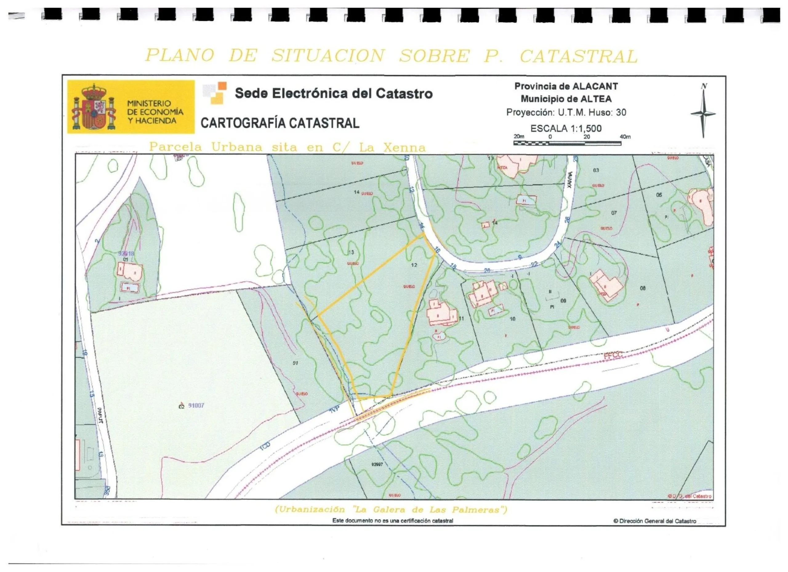 ÚLTIMA PARCELA EN EXCLUSIVA URBANIZACIÓN GALERA DE LAS PALMERAS