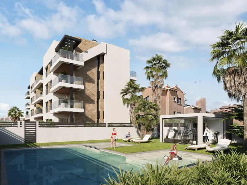 CHALET ADOSADO EN AGUAS NUEVAS CON PISCINA PRIVADA. 3 DORM. 3 BAÑOS. 115 M2.