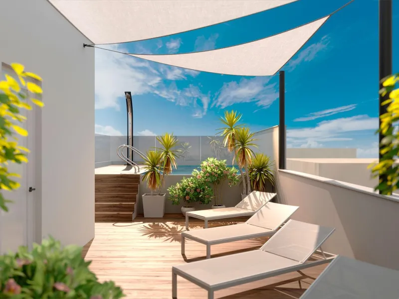 OBRA NUEVA EN PLAYA DE ACEQUION. 2 DORM. 2 BAÑOS. PISCINA COMUNITARIA. BARBACOA Y ZONA CHILL-OUT.