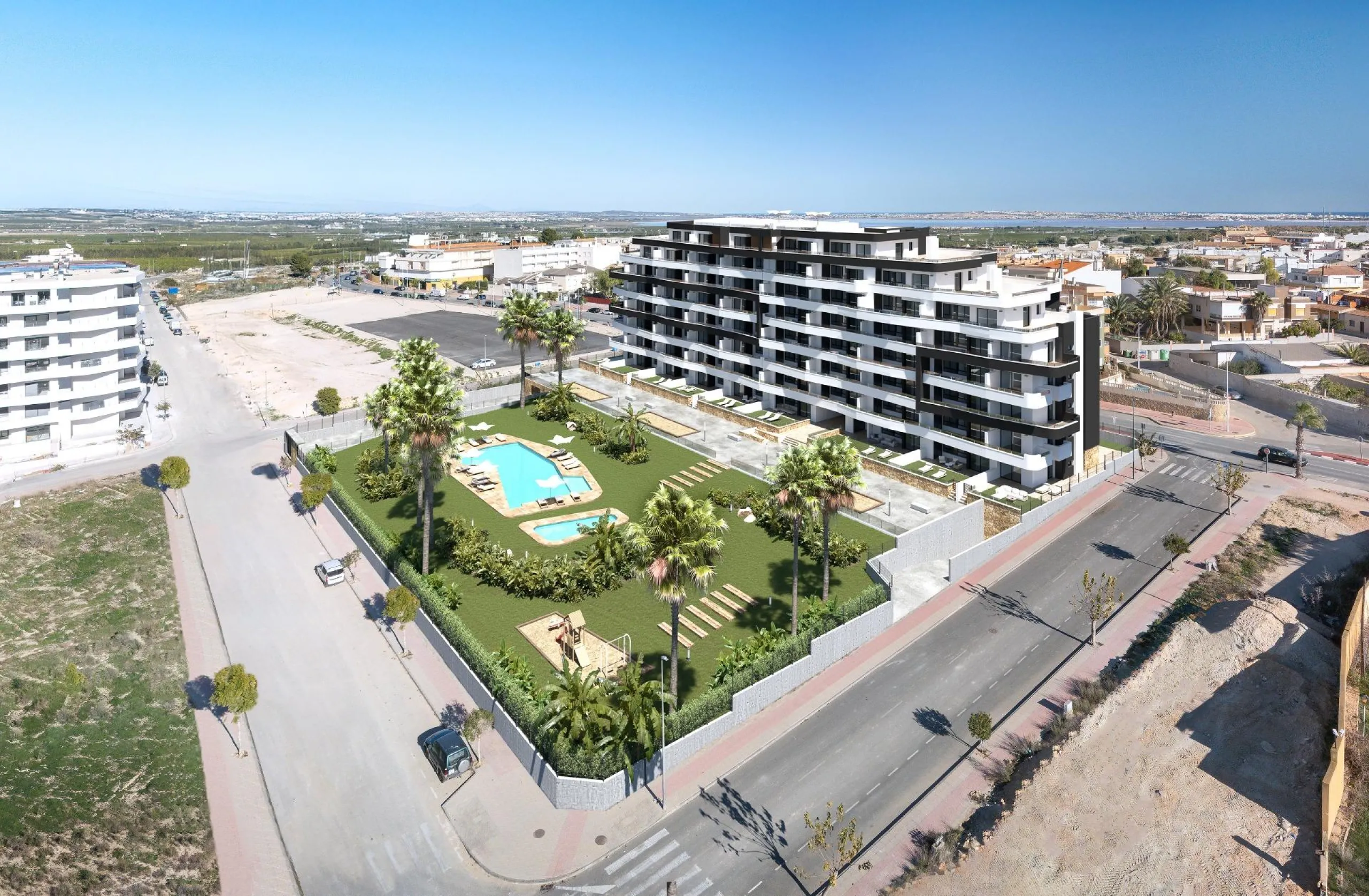 OBRA NUEVA EN SAN MIGUEL DE SALINAS. 2 DORM. 2 BAÑOS. GARAJE+TRASTERO INCLUIDO. PISCINA COMUNITARIA.