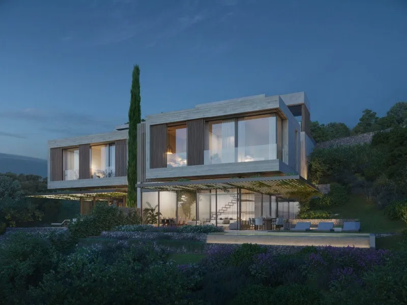 New-build semi-detached house with sea views in Aiguaxelida, Tamariu