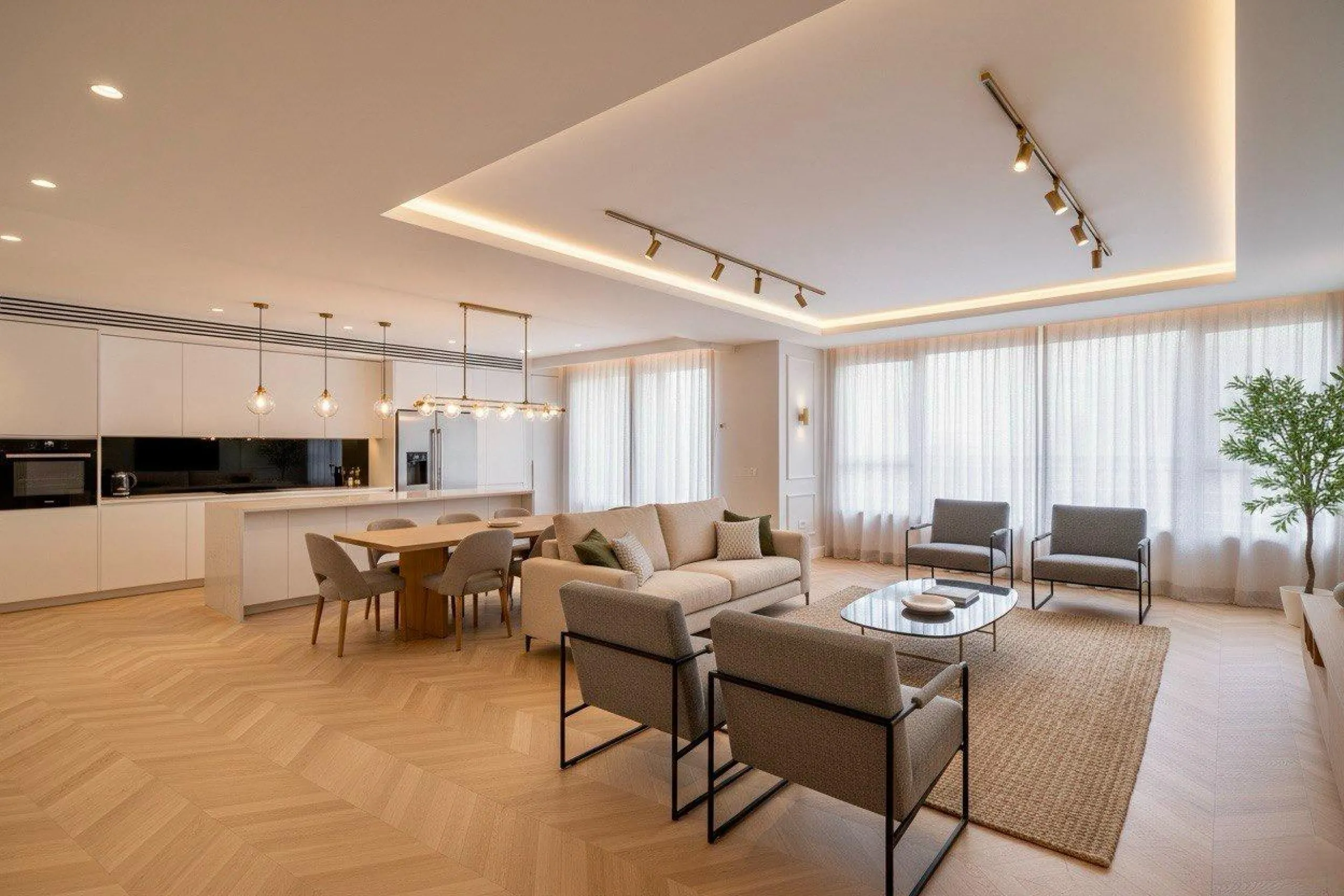 Luxury Residence with 360° Views and Three Parking Spaces in Castellana, Madrid