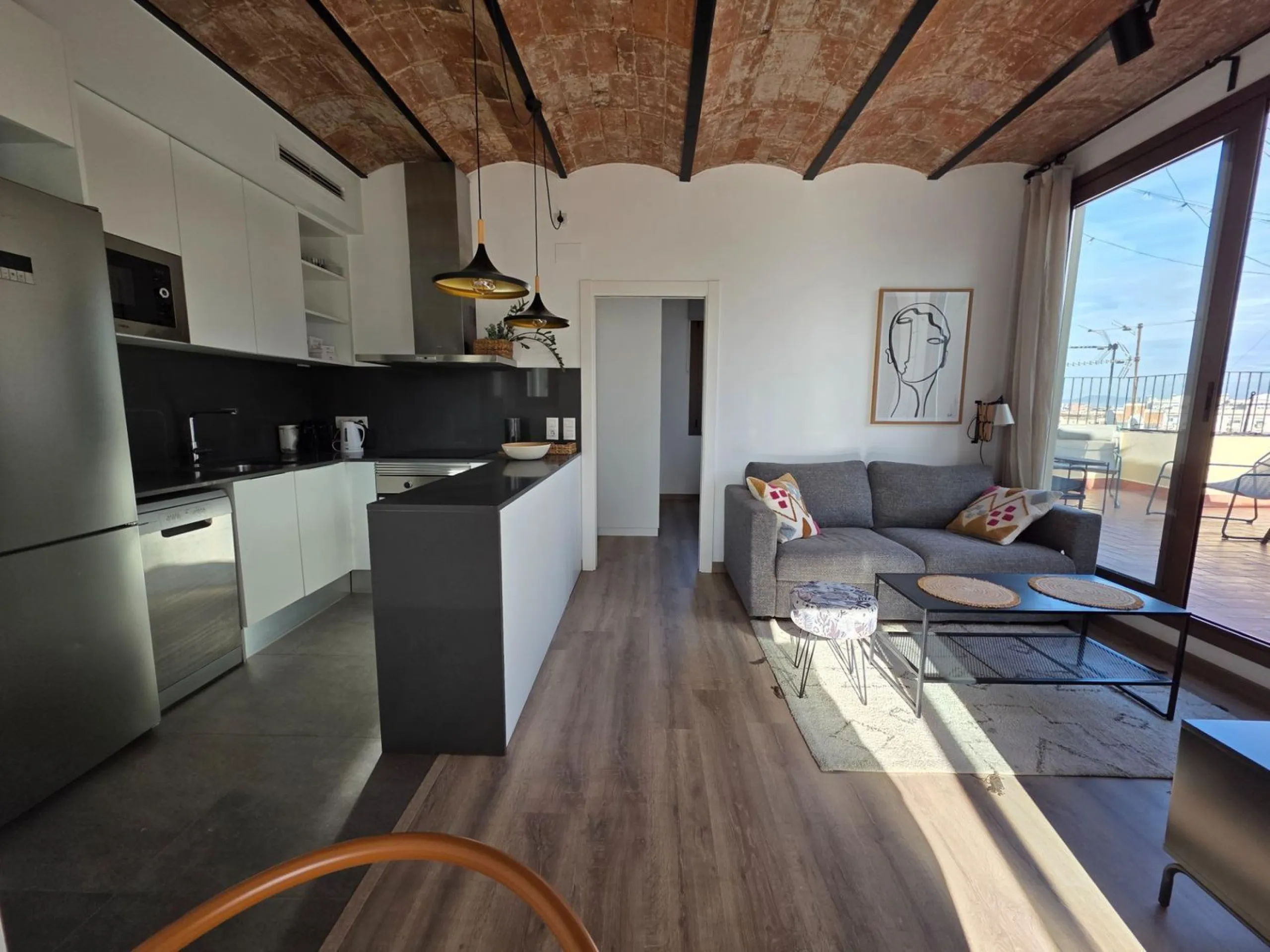 Encantador ático con terrazas en el corazón de Barcelona