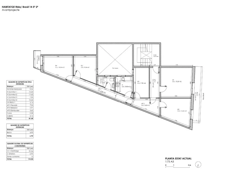 High-Floor Apartment with Two Orientations and Balconies in Sants, Barcelona