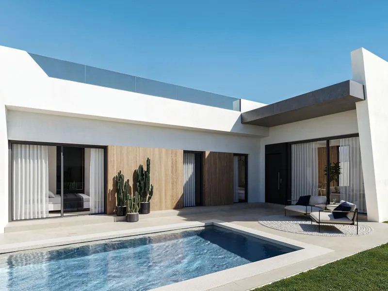 OBRA NUEVA VILLAS DE LUJO EN SAN MIGUEL DE SALINAS. 3 DORM. 2 BAÑOS. PISCINA PRIVADA.