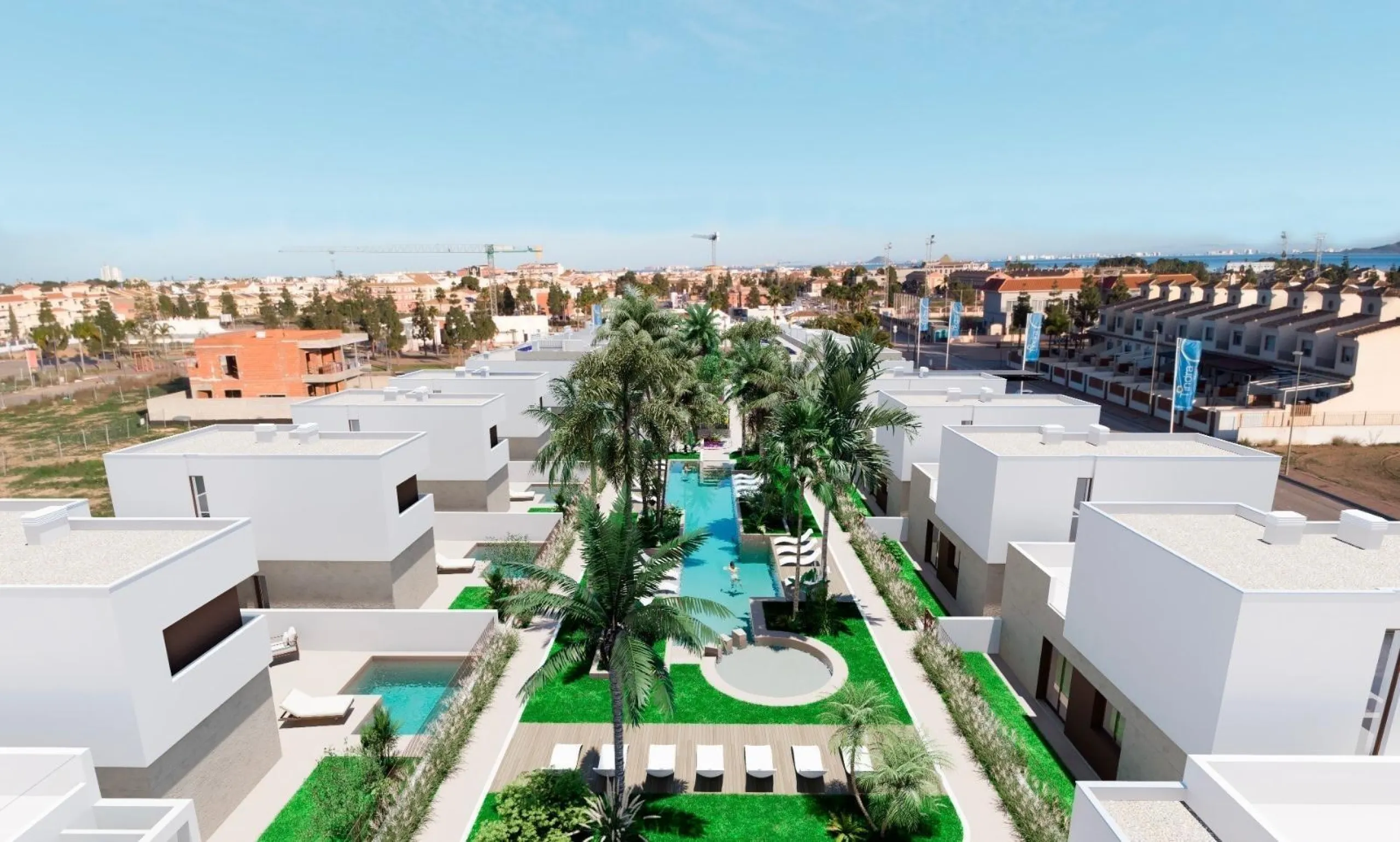 OBRA NUEVA! VILLAS EN LOS ALCAZARES CON PISCINA PRIVADA. 3 DORM. 2 BAÑOS.