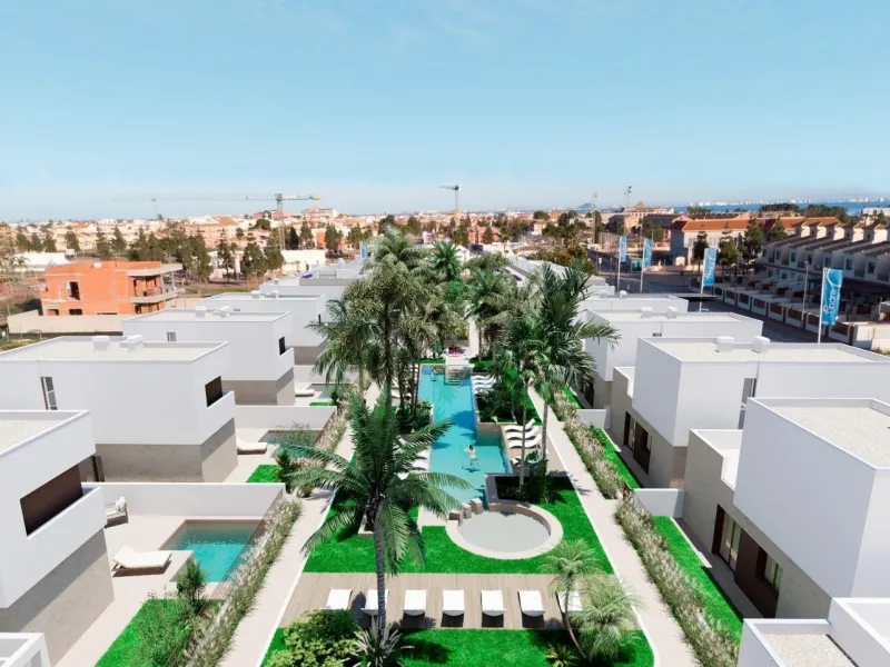 OBRA NUEVA! VILLAS EN LOS ALCAZARES CON PISCINA PRIVADA. 3 DORM. 2 BAÑOS.