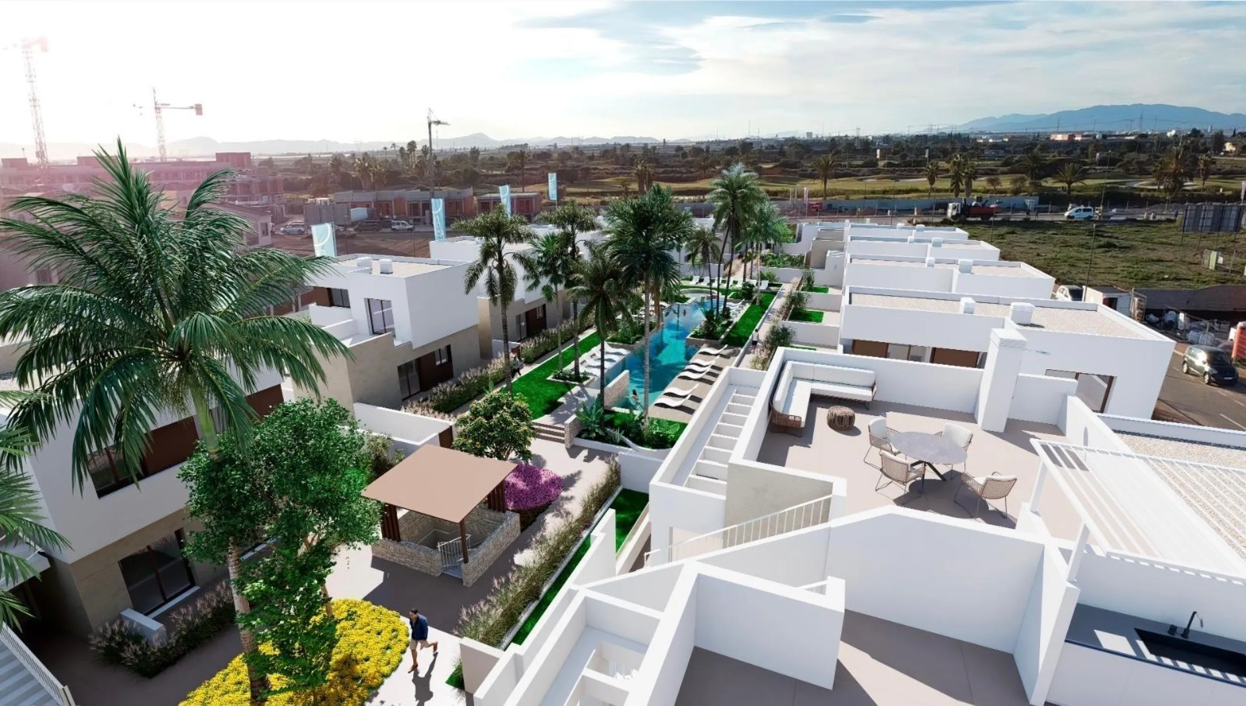 OBRA NUEVA! VILLAS EN LOS ALCAZARES CON PISCINA PRIVADA. 3 DORM. 2 BAÑOS.