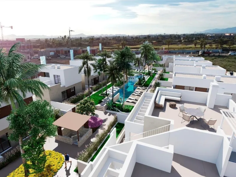 OBRA NUEVA! VILLAS EN LOS ALCAZARES CON PISCINA PRIVADA. 3 DORM. 2 BAÑOS.