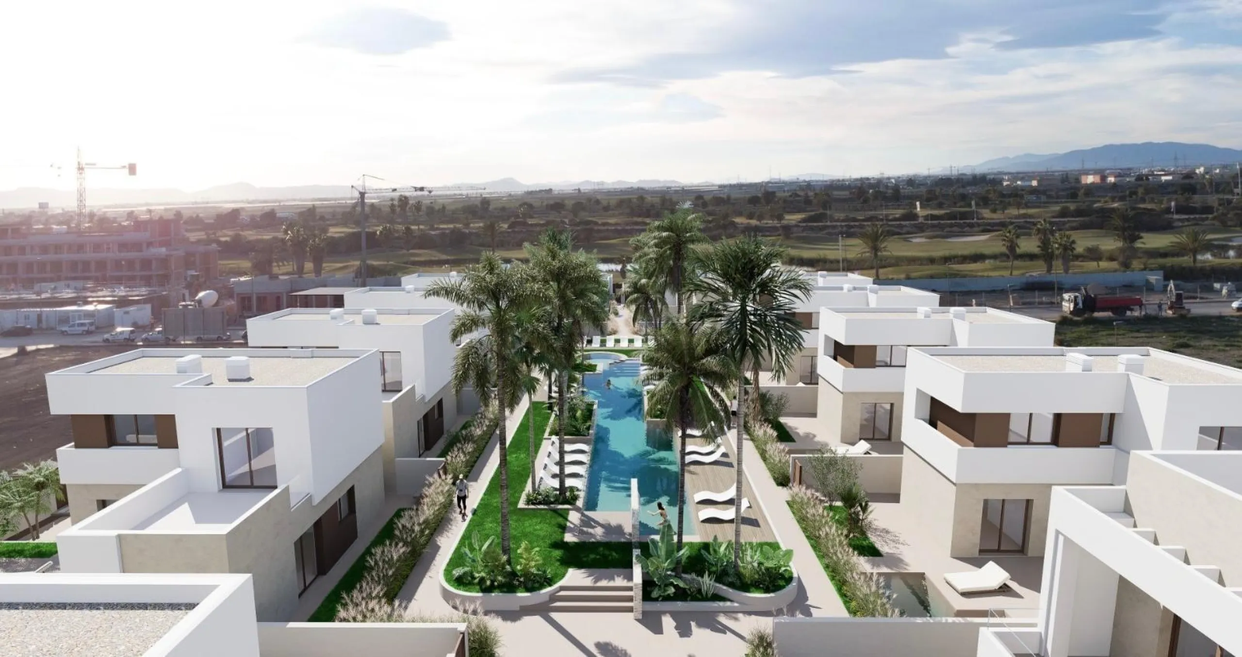 OBRA NUEVA! VILLAS EN LOS ALCAZARES CON PISCINA PRIVADA. 3 DORM. 2 BAÑOS.