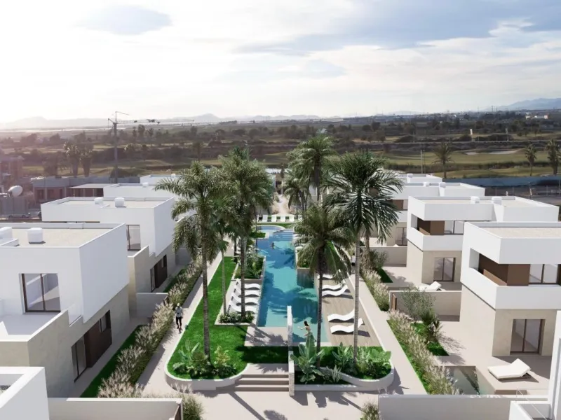 OBRA NUEVA! VILLAS EN LOS ALCAZARES CON PISCINA PRIVADA. 3 DORM. 2 BAÑOS.