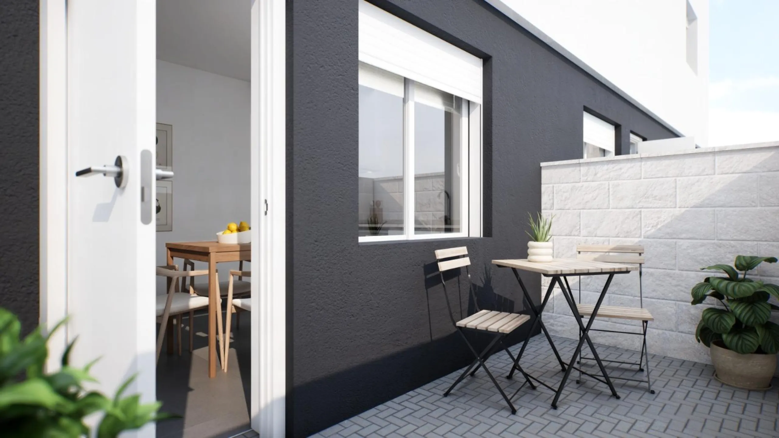 OBRA NUEVA EN GRAN ALACANT. ADOSADOS CON JARDIN Y SOLARIUR PRIVADO DE 27 M2. 2 DORM. 2 BAÑOS. PISCINA COMUNITARIA. MODELO VISION