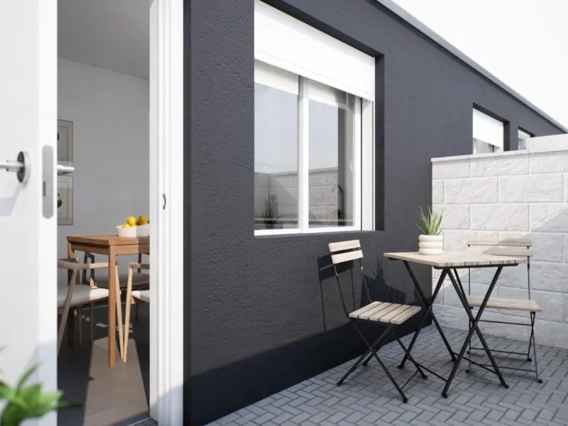 OBRA NUEVA EN GRAN ALACANT. ADOSADOS CON JARDIN Y SOLARIUR PRIVADO DE 27 M2. 2 DORM. 2 BAÑOS. PISCINA COMUNITARIA. MODELO VISION
