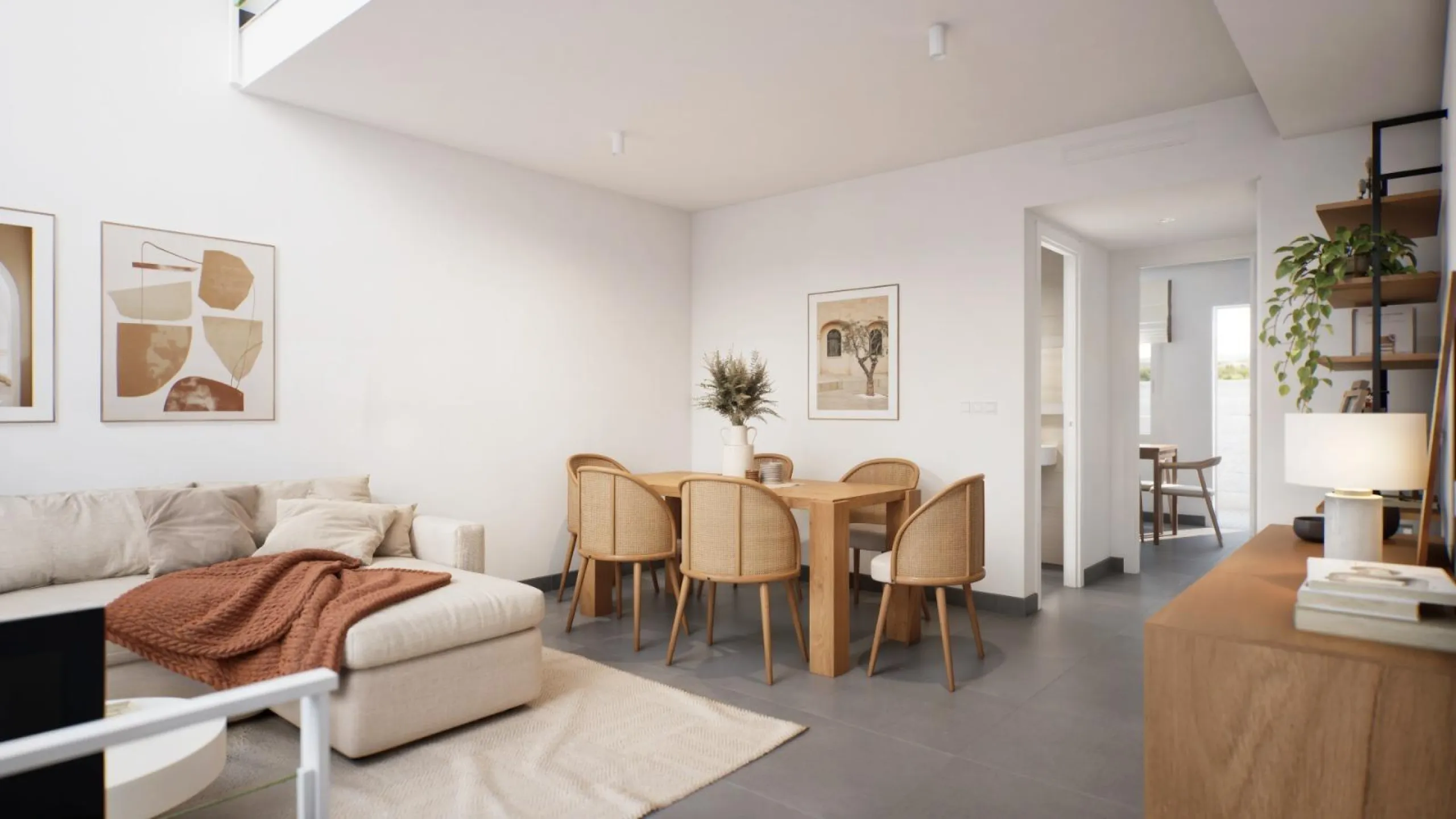OBRA NUEVA EN GRAN ALACANT. ADOSADOS CON JARDIN Y SOLARIUR PRIVADO DE 27 M2. 2 DORM. 2 BAÑOS. PISCINA COMUNITARIA. MODELO VISION