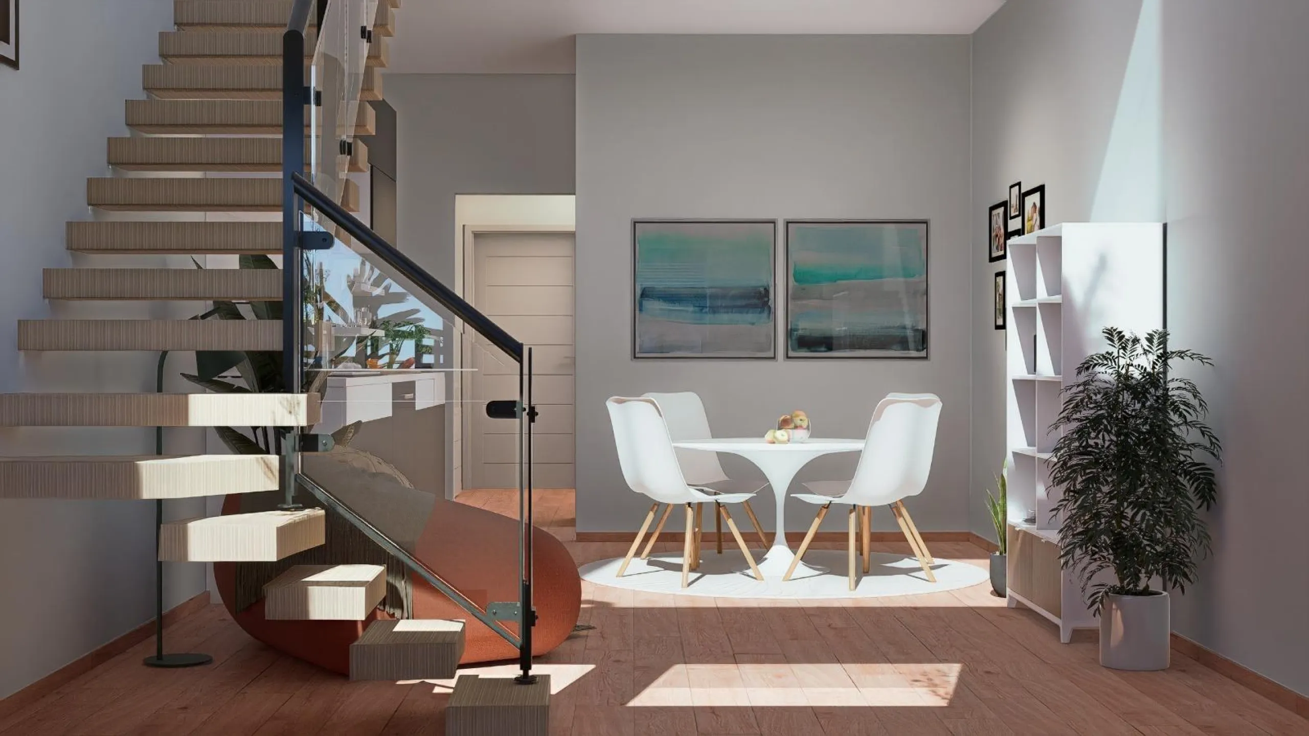 OBRA NUEVA EN GRAN ALACANT. ADOSADOS CON JARDIN Y SOLARIUR PRIVADO DE 27 M2. 2 DORM. 2 BAÑOS. PISCINA COMUNITARIA. MODELO VISION