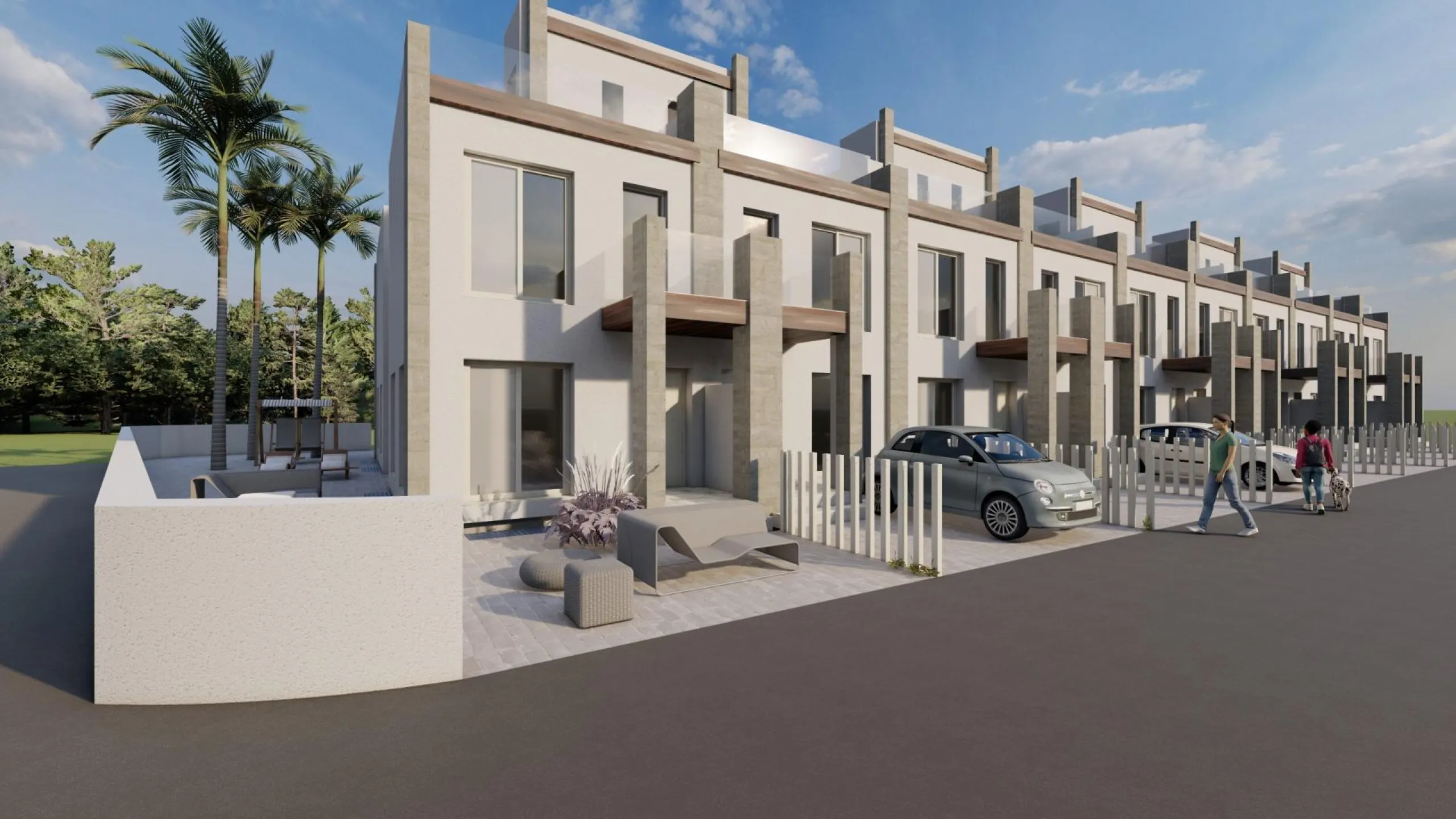 OBRA NUEVA EN GRAN ALACANT. ADOSADO DE 2 DORM. 2 BAÑOS. 118 M2. SOTANO DE 31M2. SOLARIUM 24 M2. PARCELA 16 M2 CON PARKING. MARINO