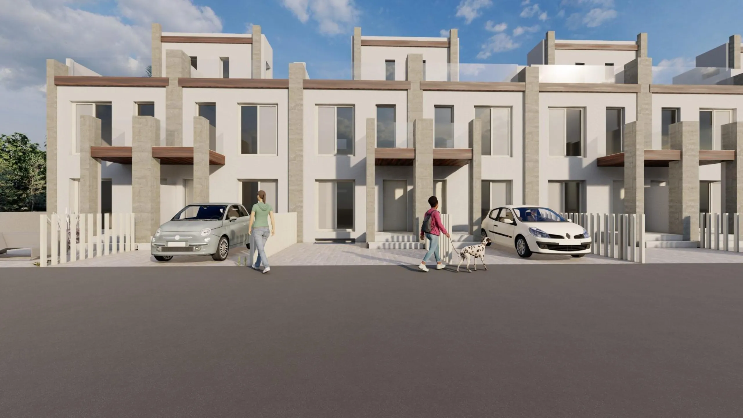 OBRA NUEVA EN GRAN ALACANT. ADOSADO DE 2 DORM. 2 BAÑOS. 118 M2. SOTANO DE 31M2. SOLARIUM 24 M2. PARCELA 16 M2 CON PARKING. MARINO